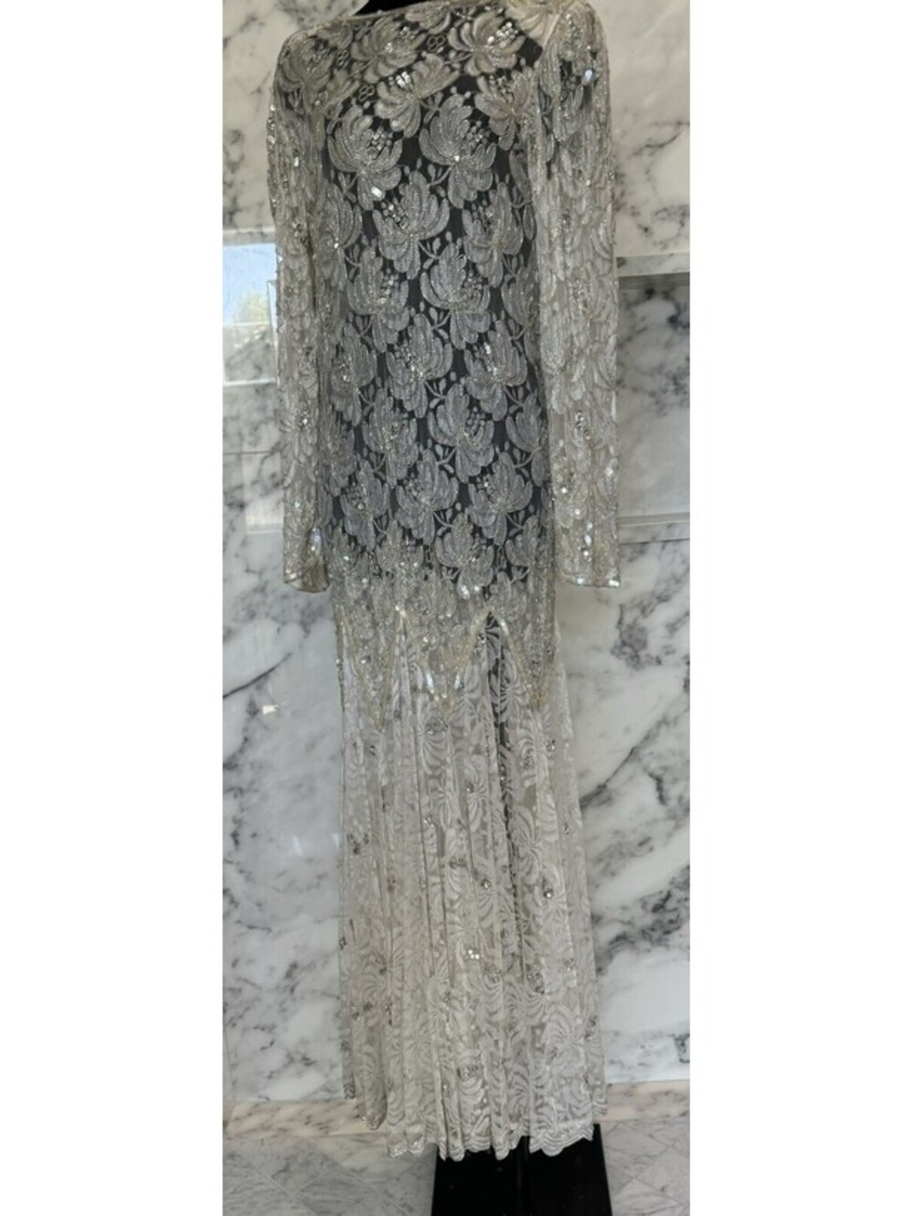 Scala Beaded And Sequined Couture Collection Vintage Dress - Picture 6 of 9